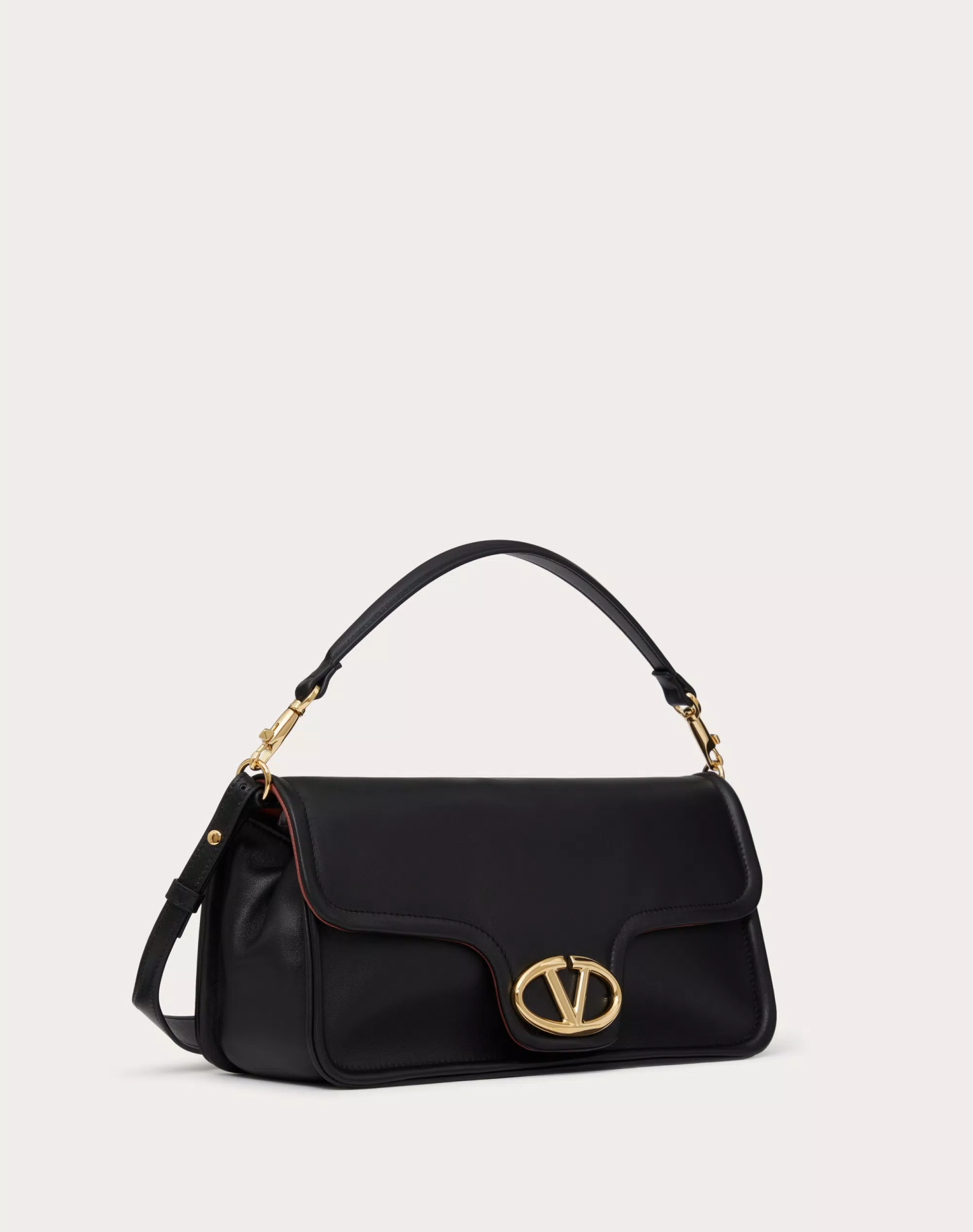 VALENTINO GARAVANI NAPPA LEATHER SHOULDER BAG